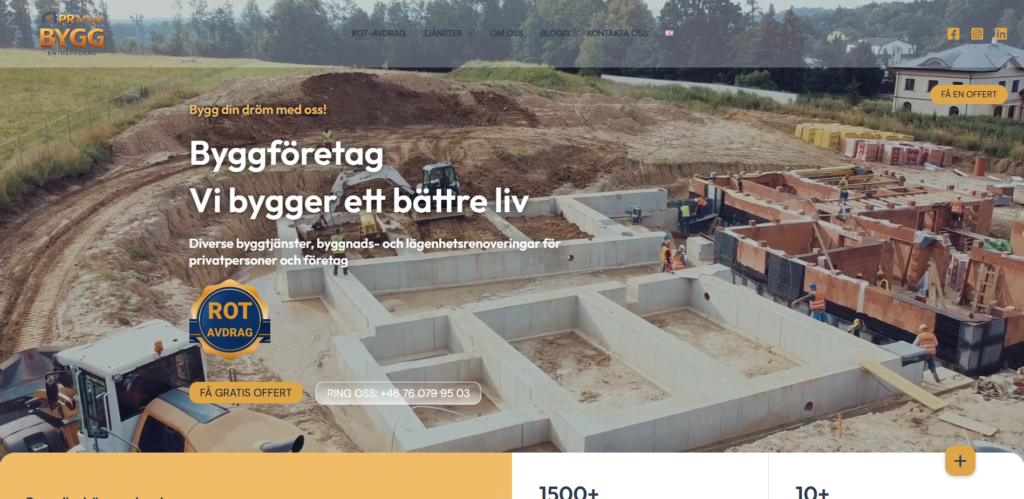 WordPress mājaslapas izstrāde byggs.eu