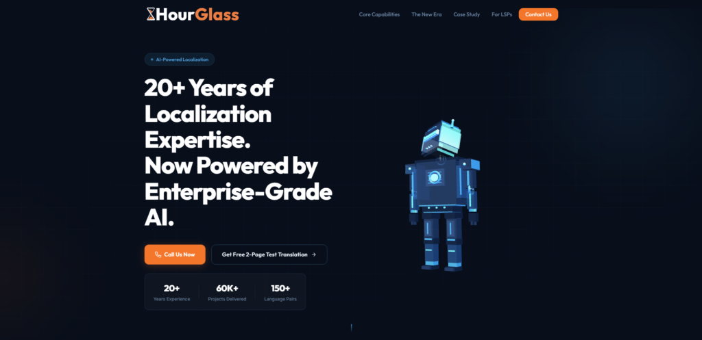 WordPress mājaslapas izstrāde uzņēmumam Hourglass